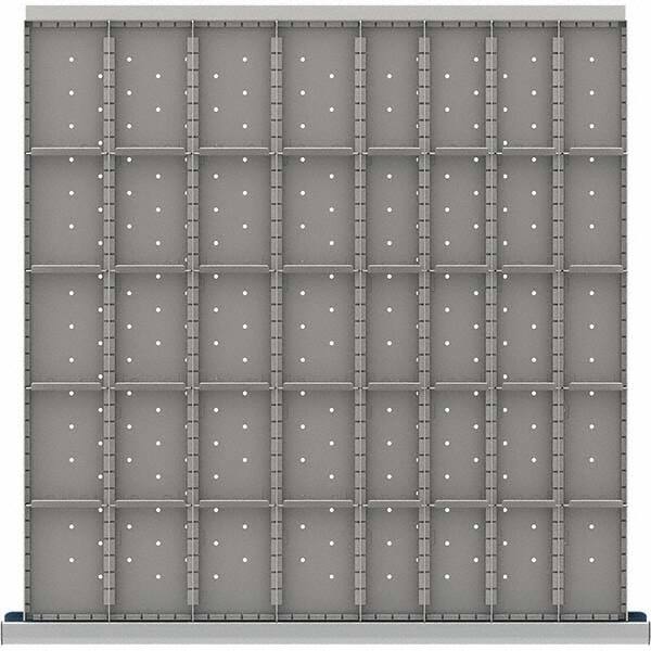 LISTA - 40-Compartment Drawer Divider Layout for 3.15" High Drawers - Makers Industrial Supply