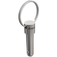 ‎5/16″ Pin Diameter, 1-1/2″ Grip Length, Heavy Duty Marine Hitch Detent Pin Kwik-Lok Pin, Stainless Steel