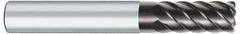 OSG - 10mm, 6 Flute, Single End, Solid Carbide, 0.5mm Corner Radius End Mill - 70mm OAL, 45° Helix, Right Hand Flute, 22mm LOC, Right Hand Cut - Makers Industrial Supply