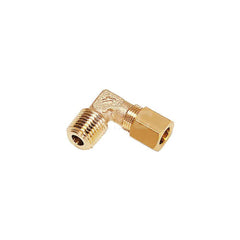 Compression Tube 90 ° Male Elbow: 1/8″ Thread, Tube x NPT Brass