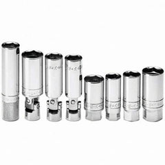 SK - 3/8" Drive Standard Socket Set - 9/16 to 13/16", Inch Measurement Standard - Makers Industrial Supply