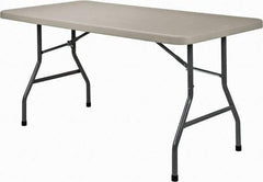 NPS - 60" Long x 30" Wide x 29-1/2" High, Lightweight Folding Table - Light Gray - Makers Industrial Supply