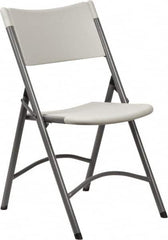 NPS - 18" Wide x 16-5/8" Deep x 32" High, Molded Resin Folding Chair - Gray - Makers Industrial Supply