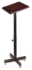 Oklahoma Sound - Mahogany Portable Lectern - 16" Deep x 20" Wide x 30-44" High - Makers Industrial Supply