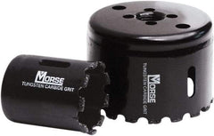 M.K. MORSE - 4-1/8" Diam, 1-15/16" Cutting Depth, Hole Saw - Carbide Grit Saw, Gulleted Edge - Makers Industrial Supply