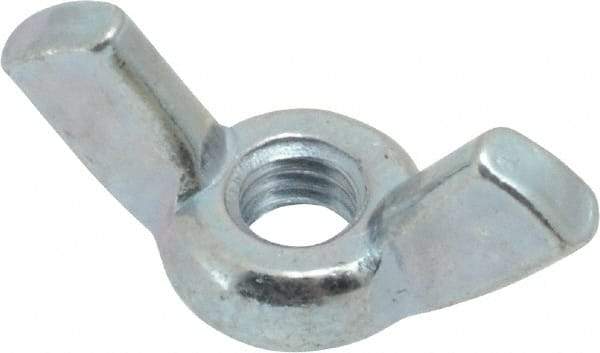 Value Collection - #10-32 UNF, Steel Standard Wing Nut - Grade 2, 0.91" Wing Span, 0.47" Wing Span - Makers Industrial Supply