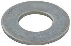 Value Collection - #10 Screw, Grade 2 Steel USS Flat Washer - 0.241" ID x 0.58" OD, 0.067" Thick, Zinc-Plated Finish - Makers Industrial Supply