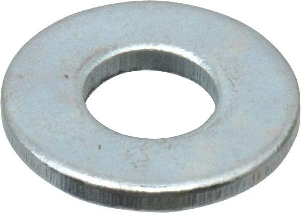 Value Collection - #8 Screw, Grade 2 Steel SAE Flat Washer - 0.183" ID x 0.45" OD, 0.067" Thick, Zinc-Plated Finish - Makers Industrial Supply