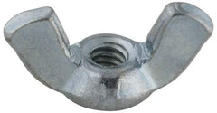 Value Collection - #6-32 UNC, Steel Standard Wing Nut - Grade 2, 0.72" Wing Span, 0.41" Wing Span - Makers Industrial Supply