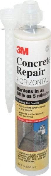 3M - 8.4 oz Cartridge Gray Urethane Filler/Repair Caulk - -60 to 250°F Operating Temp, 4 min Tack Free Dry Time, 1 hr Full Cure Time, Series 600 - Makers Industrial Supply