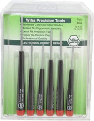 Wiha - 6 Piece T6 to T15 Micro Handle Torx Driver Set - T6, T7, T8, T9, T10, T15 - Makers Industrial Supply