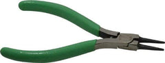 Xcelite - 4-1/2" OAL, 7/8" Jaw Length x 7/16" Jaw Width, Long Nose Side Cutting Round Nose Pliers - Standard Jaw, Standard Head, ESD Cushion Handles, with Spring - Makers Industrial Supply