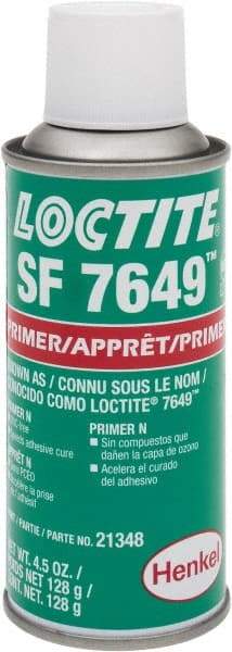 Loctite - 4.5 Fluid Ounce Can, Green, Liquid Primer - Series 7649 - Makers Industrial Supply