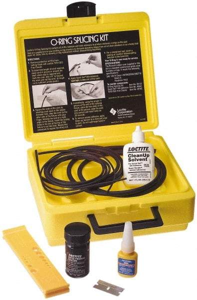 Loctite - Buna-N O Ring Accessory - Contains Waterproofing Solution, Clean Up Solution, Quick Set Adhesive, Buna N Cord Stock, O Ring Fixture & Cutting Blade & Carrying Case - Makers Industrial Supply