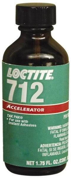 Loctite - 1.75 Fluid Ounce, Clear Adhesive Accelerator - For Use with Instant Adhesive - Makers Industrial Supply