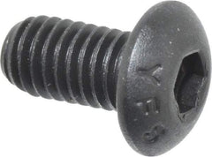 Value Collection - #10-32 UNF Hex Socket Drive, Button Screw - Alloy Steel, Black Oxide Finish, 3/8" Length Under Head - Makers Industrial Supply