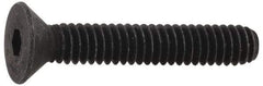 Value Collection - #6-32 UNC Hex Socket Drive, Flat Screw - Alloy Steel, Black Oxide Finish, 1/4" OAL - Makers Industrial Supply