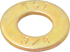 Value Collection - 3/8" Screw, Grade 8 Alloy Steel SAE Flat Washer - 13/32" ID x 13/16" OD, 1/16" Thick - Makers Industrial Supply