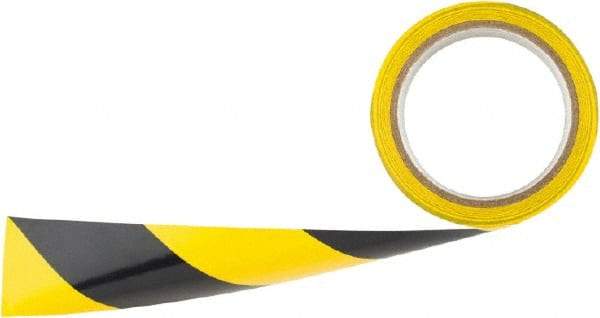 Irwin - Black & Yellow Striped PVC Tape - 2" Wide x 54' Long, General Traffic - Makers Industrial Supply