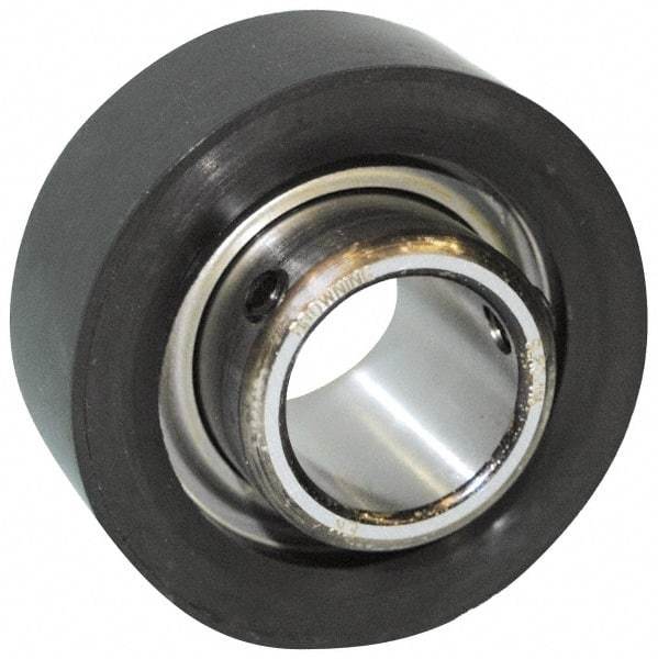 Browning - 5/8" ID x 2-17/32" OD, 2,611 Lb Dynamic Capacity, Set Screw Locking Insert Bearing - Rubber Grommet Housing, 52100 Steel Insert, 1" Race Width, 1,444 Lb Static Capacity - Makers Industrial Supply