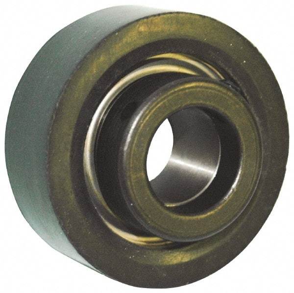 Browning - 15/16" ID x 2-17/32" OD, 2,801 Lb Dynamic Capacity, Eccentric Locking Insert Bearing - Rubber Grommet Housing, 52100 Steel Insert, 1" Race Width, 1,651 Lb Static Capacity - Makers Industrial Supply