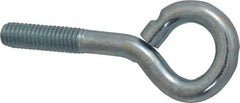 Gibraltar - 3/8-16, Zinc-Plated Finish, Steel Wire Turned Open Eye Bolt - 1-1/4" Thread Length, 3/4" ID x 1-1/2" OD, 2" Shank Length - Makers Industrial Supply