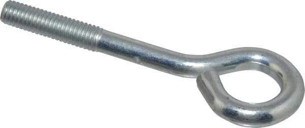 Gibraltar - 3/8-16, Zinc-Plated Finish, Steel Wire Turned Open Eye Bolt - 1-1/2" Thread Length, 3/4" ID x 1-1/2" OD, 3" Shank Length - Makers Industrial Supply