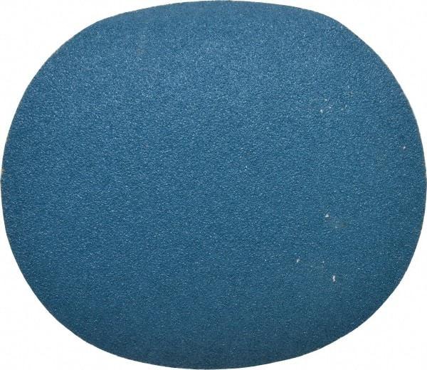 Superior Abrasives - 10" Diam, 36 Grit Zirconia Alumina Adhesive PSA Disc - Very Coarse Grade, Blue, Cloth Backing, Flexible - Makers Industrial Supply