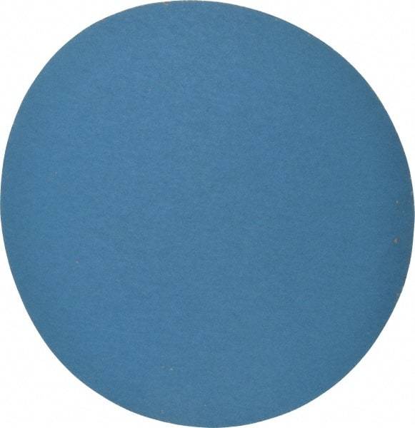 Superior Abrasives - 10" Diam, 100 Grit Zirconia Alumina Adhesive PSA Disc - Fine Grade, Blue, Cloth Backing, Flexible - Makers Industrial Supply