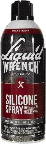 Liquid Wrench - 15 oz Aerosol Silicone Lubricant - Clear Yellow - Makers Industrial Supply