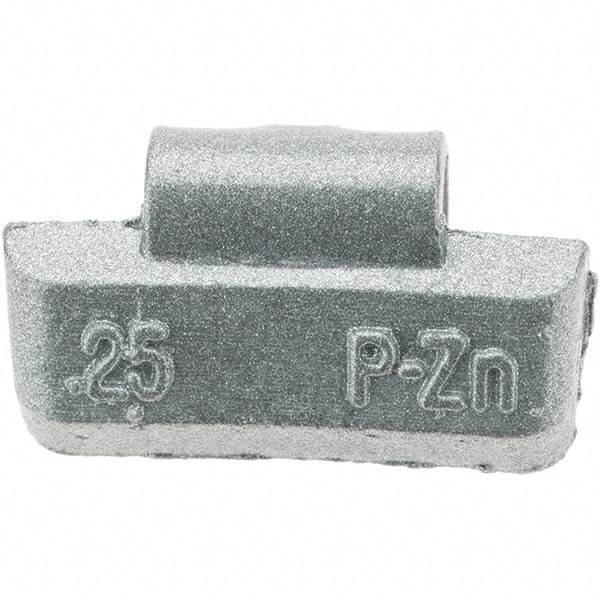 Perfect Equipment - 0.25 oz P Wheel Weight - Zinc, For Use with Automotive & Light Trucks - Makers Industrial Supply