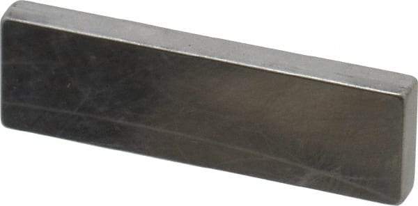 Mitutoyo - 0.124" Rectangular Steel Gage Block - Accuracy Grade AS-1, Includes Certificate of Inspection - Makers Industrial Supply