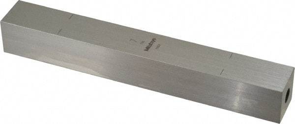 Mitutoyo - 7" Square Steel Gage Block - Accuracy Grade 0, Includes Certificate of Inspection - Makers Industrial Supply