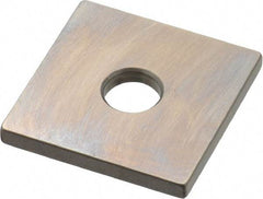 Mitutoyo - 0.105" Square Steel Gage Block - Accuracy Grade 0, Includes Certificate of Inspection - Makers Industrial Supply