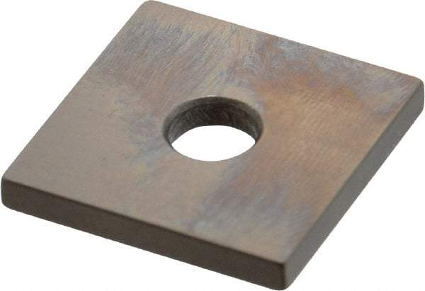 Mitutoyo - 0.121" Square Steel Gage Block - Accuracy Grade 0, Includes Certificate of Inspection - Makers Industrial Supply