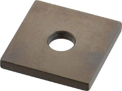 Mitutoyo - 0.122" Square Steel Gage Block - Accuracy Grade 0, Includes Certificate of Inspection - Makers Industrial Supply