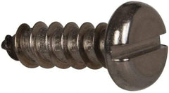 Value Collection - #12 Pan Head Slotted Sheet Metal Screw - Stainless Steel, 3/4" Length Under Head, Grade 316 - Makers Industrial Supply