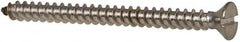 Value Collection - #8 Flat Head Slotted Sheet Metal Screw - Stainless Steel, 2" OAL, Grade 316 - Makers Industrial Supply