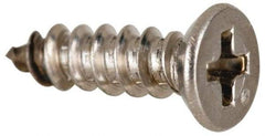 Value Collection - #10 Flat Head Phillips Sheet Metal Screw - Stainless Steel, 1-1/2" OAL, Grade 316 - Makers Industrial Supply