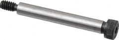 Made in USA - 1/4" Shoulder Diam x 1-3/4" Shoulder Length, #10-24 UNC, Hex Socket Shoulder Screw - 4037 Alloy Steel, Uncoated, 3/16" Head Height x 3/8" Head Diam - Makers Industrial Supply