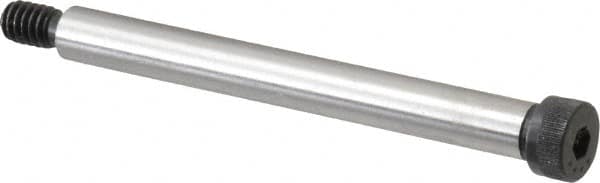 Made in USA - 5/16" Shoulder Diam x 3" Shoulder Length, 1/4-20 UNC, Hex Socket Shoulder Screw - 4037 Alloy Steel, Uncoated, 7/32" Head Height x 7/16" Head Diam - Makers Industrial Supply