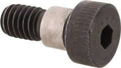 Made in USA - 3/8" Shoulder Diam x 5/16" Shoulder Length, 5/16-18 UNC, Hex Socket Shoulder Screw - 4037 Alloy Steel, Uncoated, 1/4" Head Height x 9/16" Head Diam - Makers Industrial Supply