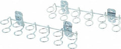 Triton - 3/4" ID, 9" Long 2 Pack, 9" Wide Multi-Ring Tool Holder 3/4" Ring ID & 1-3/4" Deep Pegboard Hooks - 1-3/4" Projection, Steel - Makers Industrial Supply