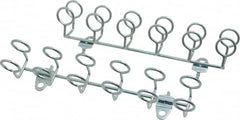 Triton - 9" Long Multi-ring Tool Holder Pegboard Hook - 1-3/4" Projection, Steel - Makers Industrial Supply