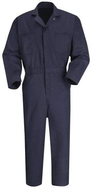 VF Imagewear - Size 54 Regular, Navy Blue, Zipper, General Purpose Coverall - 54" Chest, Cotton, Polyester, 7 Pockets - Makers Industrial Supply