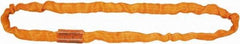 Lift-All - 10' Long x 4-1/4" Wide, 100,000 Lb Basket Capacity, Nylon, Aramid Web Sling - 80,000 Lb Choker Capacity, 2-3/4" Diam Chain, Orange - Makers Industrial Supply