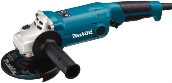 Makita - 5" Wheel Diam, 11,000 RPM, Corded Angle & Disc Grinder - 5/8-11 Spindle, 120 Volts, 10.5 Amps - Makers Industrial Supply