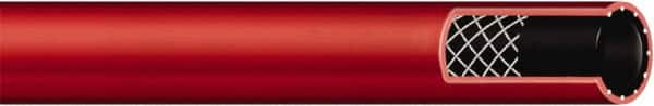 Continental ContiTech - 3/8" ID x 0.7" OD 50' Long Multipurpose Air Hose - MNPT x MNPT Ends, 300 Working psi, -40 to 190°F, 1/4" Fitting, Red - Makers Industrial Supply