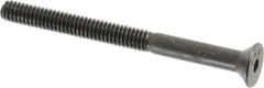 Value Collection - #8-32 UNC Hex Socket Drive, Flat Screw - Alloy Steel, Black Oxide Finish, Partially Threaded, 2" OAL - Makers Industrial Supply