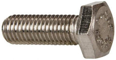 Value Collection - 1/4-28 UNF, 3/4" Length Under Head Hex Head Cap Screw - Fully Threaded, Grade 316 Stainless Steel, Uncoated, 7/16" Hex - Makers Industrial Supply